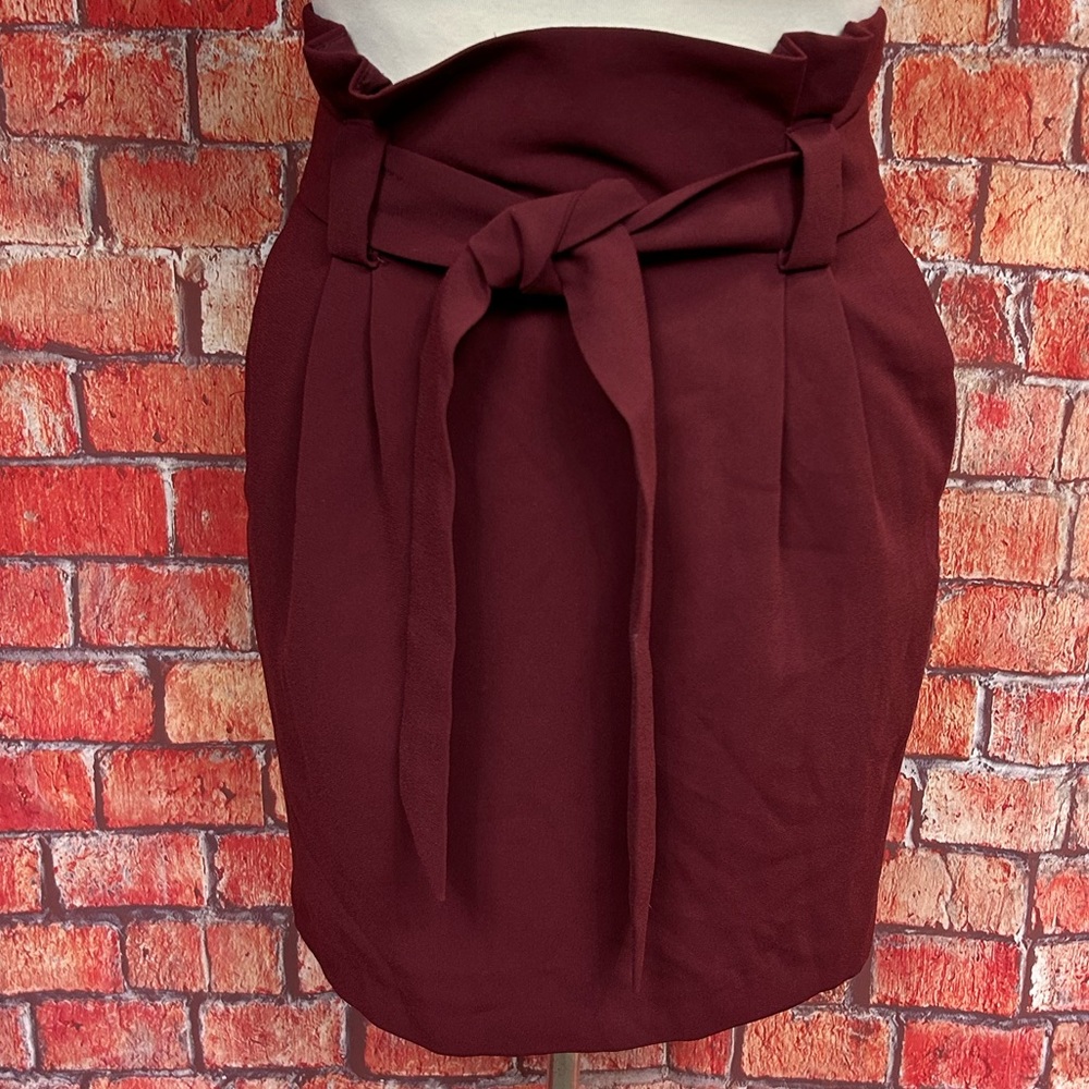 Express Belted Paperbag Waist Mini‎ Skirt